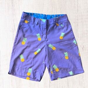 Bermuda Styles Pineapple Hybrid‎ Shorts Purple Women’s Size 6